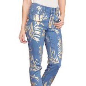 ‘DG2’ Foil Print Jeans (Plus)